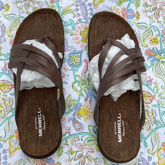 Women’s District Mahana Post Sandal by Merrell in Falcon size US 10 - Picture 3 of 8